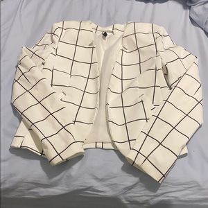 Black and white H&M blazer.